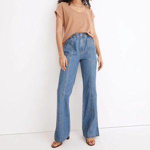 Madewell Denim Pull-On Loose Flare Pants - Small